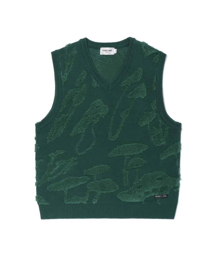Critic Pile Mushroom Vest Green