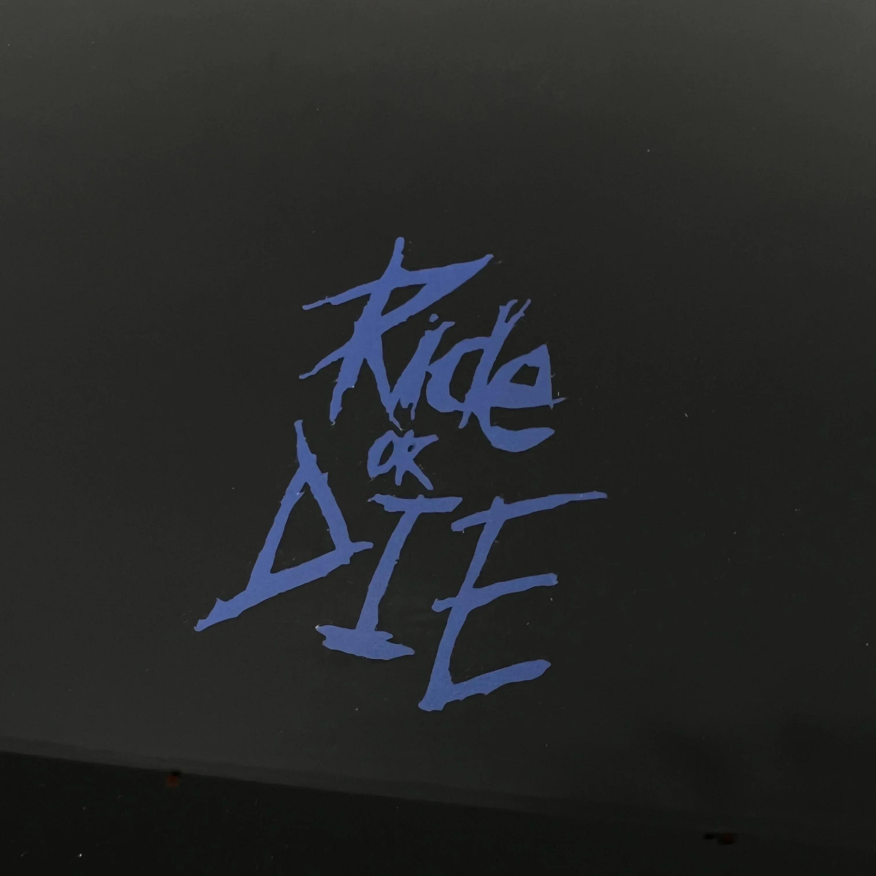 

MTB Bike Frame Sticker Ride or Die Top Tube Sticker Bicycle Decals Decorative Frame Stickers Bike Stickers Bike Decal синий