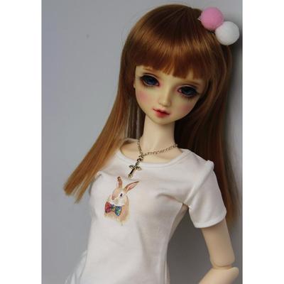 Cotton Doll T Shirt White BJD Doll Clothes Fashion Long Sleeve Doll Clothing for Ball Jointed Dolls Accessories