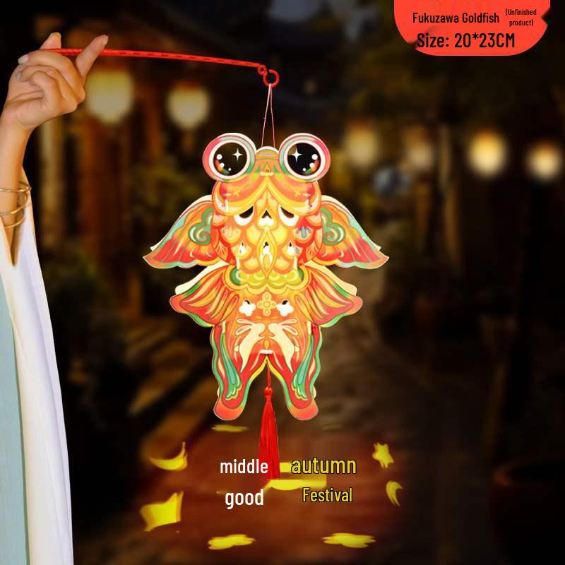 Handmade DIY Children's Palace Lantern - Luminous Rabbit Flower Design for 2025 Mid-Autumn Festival