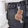 Kawaii Miffy Rabbit Head Doll Backpack Pendant Bag Decorative Accessories Keychain Gift Toys Birthday Gifts
