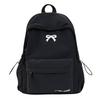 Schultasche Koreanische Version ins einfarbiger Rucksack Damen einfacher Rucksack mit großer Kapazität Schleife Schülerschultasche modisch vielseitig Freizeitrucksack
