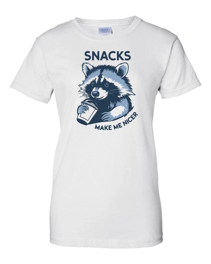 Ladies Snacks Make Me Nicer Women's T-Shirt