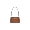 Classic Temperament Commuting Leather Baguette Bag Armpit Bag Crossbody Bag Shoulder Bag Small Size Women's Leather Brown