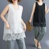 2026 Multi-color Artistic Plus Size Lace Eyelash Top for Women