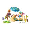 PLAYMOBIL 71906 Famille jouant dans le sable à la plage, My Life Vacances à la plage, 46 pièces, dès 4 ans