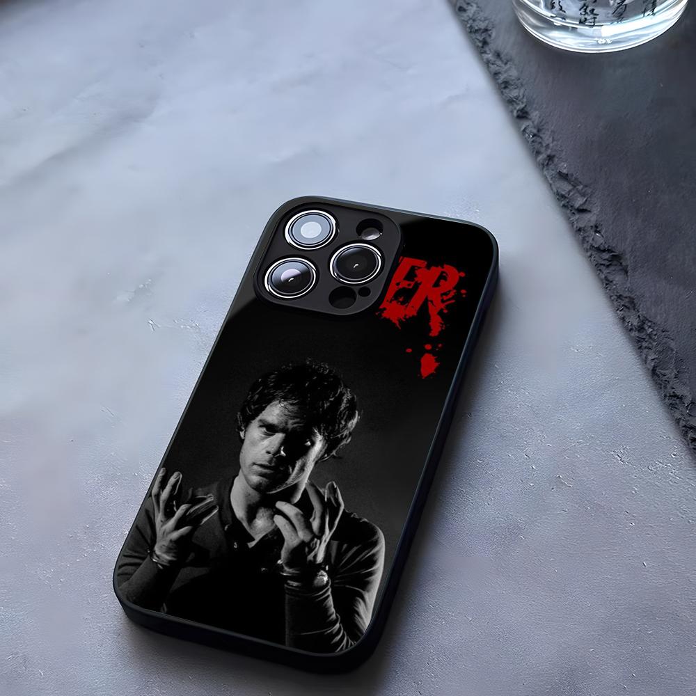 Dexter Morgan Pouzdro na telefon Tvrzené sklo Pro IPhone 17 13 14 16 12 15 11 Pro Max Plus Mini X XR SE2020 Coque