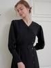 BIBYSEOB Diagonal Long Dress Black [T41]