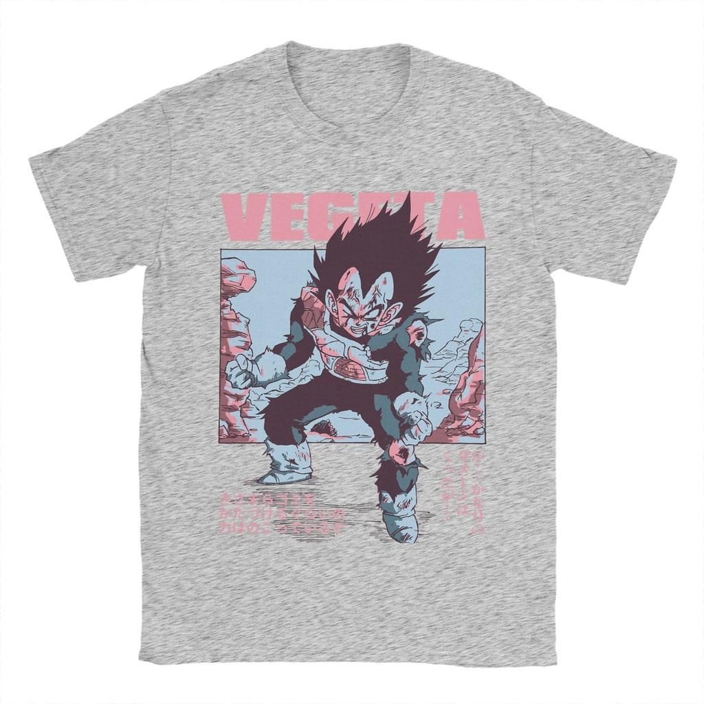 Distressed Saiyan Battle Hardened DDragon Ball Z Vetega T Shirts for Unisex Pure Cotton TShirts Tee Shirt Short Sleeve Plus Size
