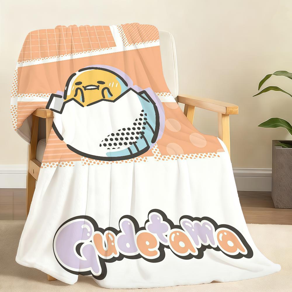 Kawaii S-sanrioS Chibi Blanket Soft Throw Blanket for Home Bedroom Bed Sofa Picnic Travel Office Rest Cover Blanket Gift