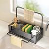Storage Tray Drain Rack Multi Functional Kitchen Sink Organizer Tray for Kitchen  Kitchen