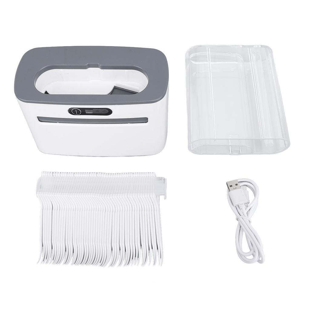 Automatic Floss Pick Dispenser Infrared Sensing Auto Electric Dispensing Floss Holder with 100 Flossers