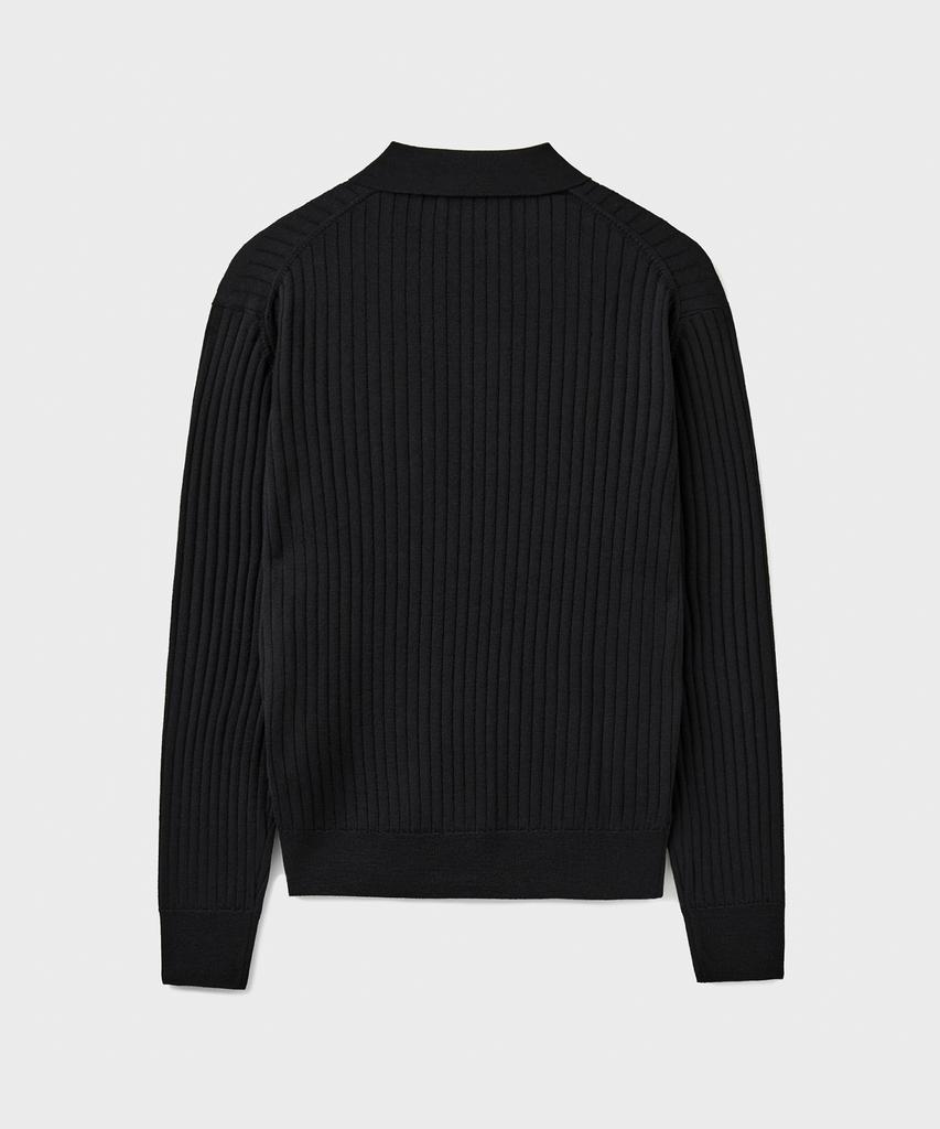 Beulaendideu Grace Merino Wool Polo Knit [Black]