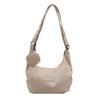 Solid Color Letter Decor Large Capacity Women Crossbody Bag With Coin Purse For Students And Commuters