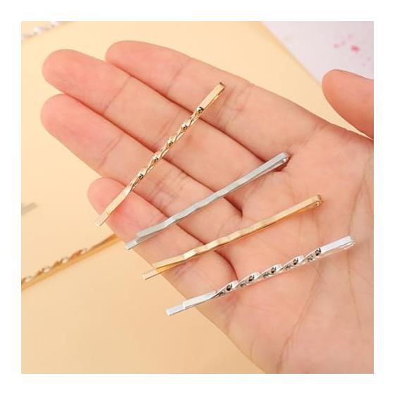YFFSFDC Hair Pins for Women, 5.5cm Silver Hair Clips for Hair Styling, 40 Pcs Set, High-Quality Material, Practical and Cute Hair Accessories for