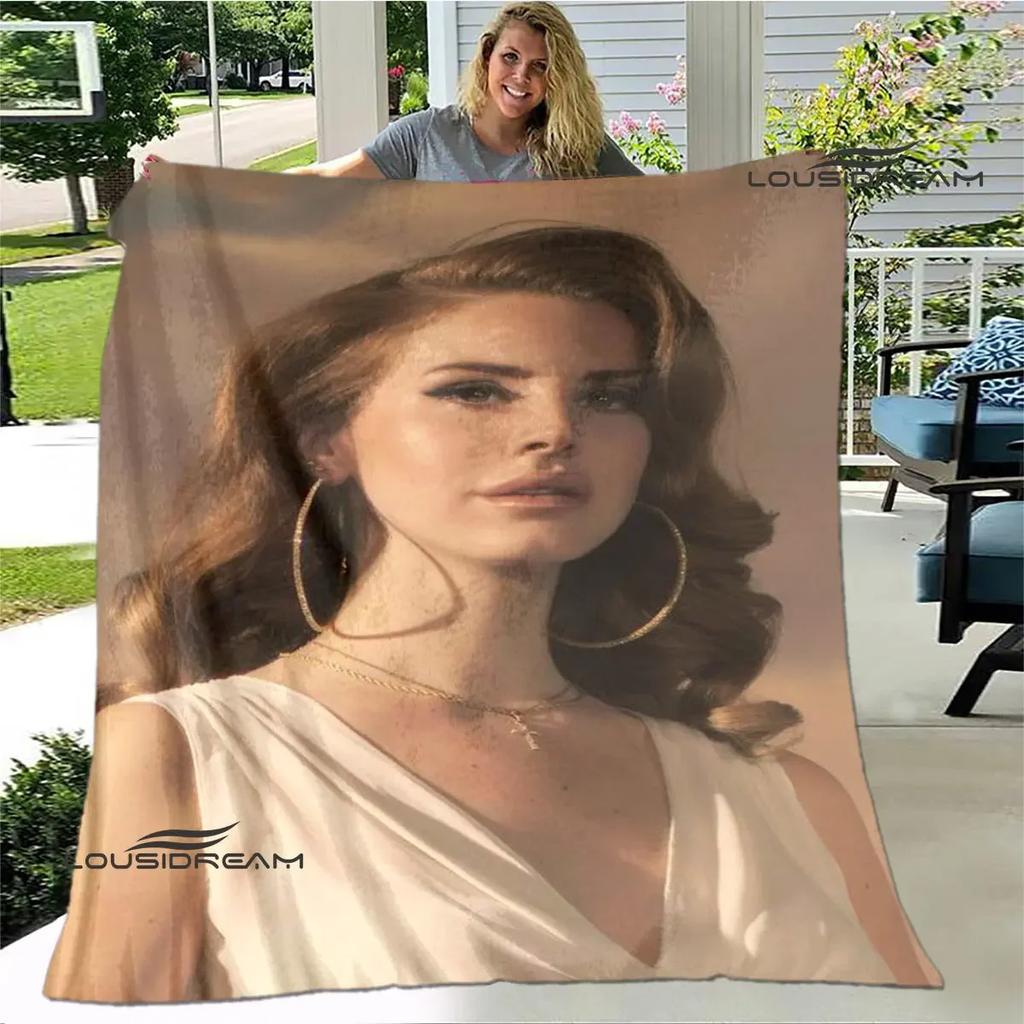 Lana Del Rey Coperta stampata sottile Morbida e confortevole Coperta per casa, viaggio, biancheria da letto regalo di compleanno