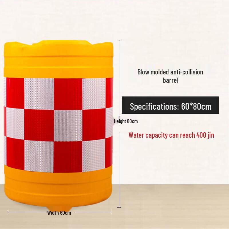 Wassergefüllte Kunststoffbarriere & Kollisionsschutzfass