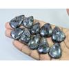 341Cts. Natural Larvikite Pear Shape Cabochon Loose Gemstone 10Pcs Lot C-1931