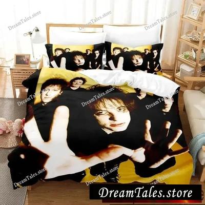THE CURE Band Bedding Set Duvet Cover Bed Set Quilt Cover Pillowcase Comforter King Queen Size Boys Adult Bedding Set