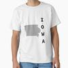 Iowa Dot Silhouette Classic Tshirt Tshirt Made In Usaus Size S2xl