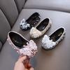 Spring-autumn New Style Ladylike Baby Girl Girls' Princess Rhinestone Flat Shoes, Leather Shoes, Dance Performance Shoes
