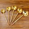 Big Long Pure Copper Spatula Shovel Chef Cooking Cocina Utensilios Blade Kitchen Utensil Wooden Handle Turner Soup Spoon Wok