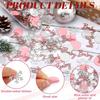 MARFOREVER Winter Baby Shower Table Confetti, 200 Pcs Glitter Pink Silver Snowflake Baby Confetti Table Decorations Winter Gender Reveal Sprinkle for