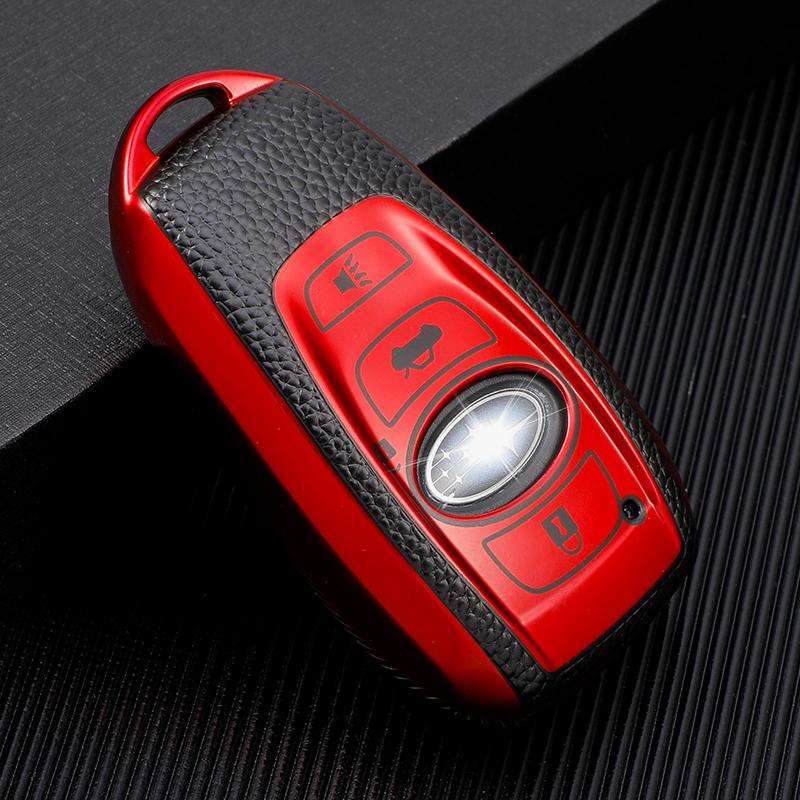 TPU Car Key Case for Subaru BRZ Forester Legacy Outback WRX WRX STI Impreza XV Crosstrek Smart Keyless Remote Cover Keys Bag