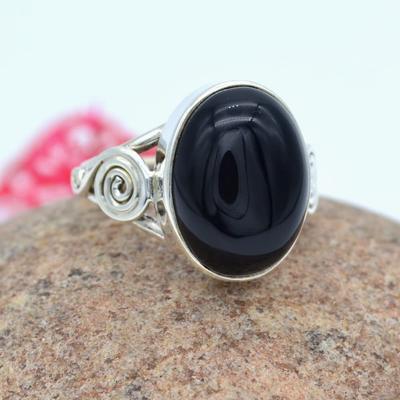 Black Onyx Ring Handmade 925 Sterling Silver Ring, Silver Onyx Ring, Bohemian Jewelry