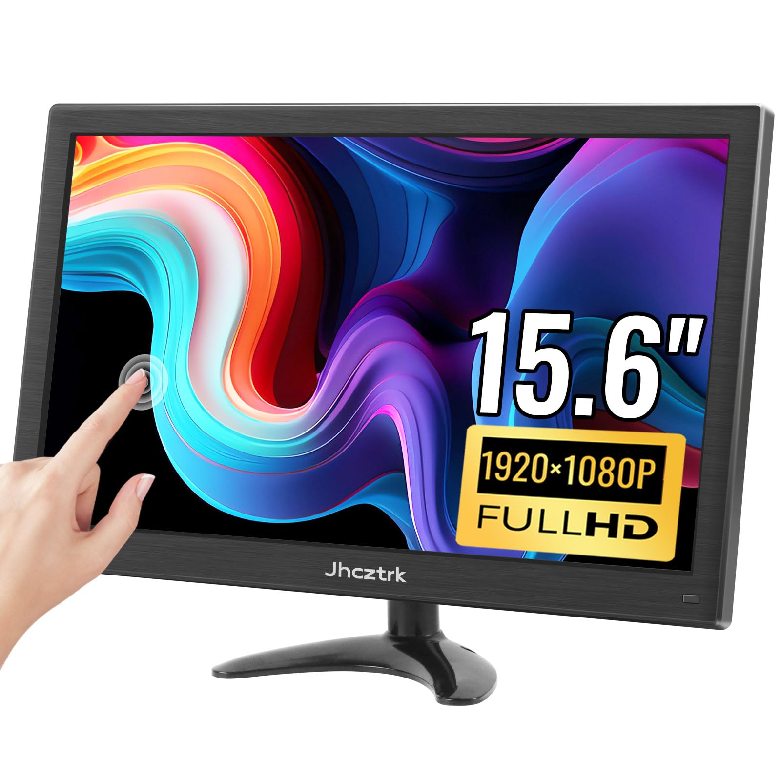 

Mobile Monitor Inch Touchscreen HDMI USB C Portable Display 1080 IPS Monitor Stand with Speakers and HDR External Display for Laptop PC Mobile Mac