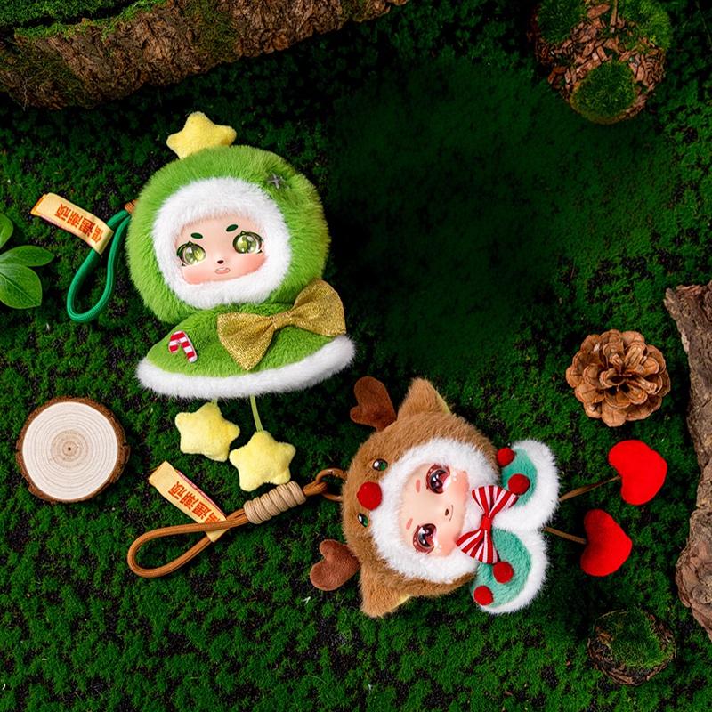 Non-Toxic Christmas Plush Hanging Ornament - Cute Reindeer / Christmas Tree Car Decor Xmas Tree & Door Hanging Decoration