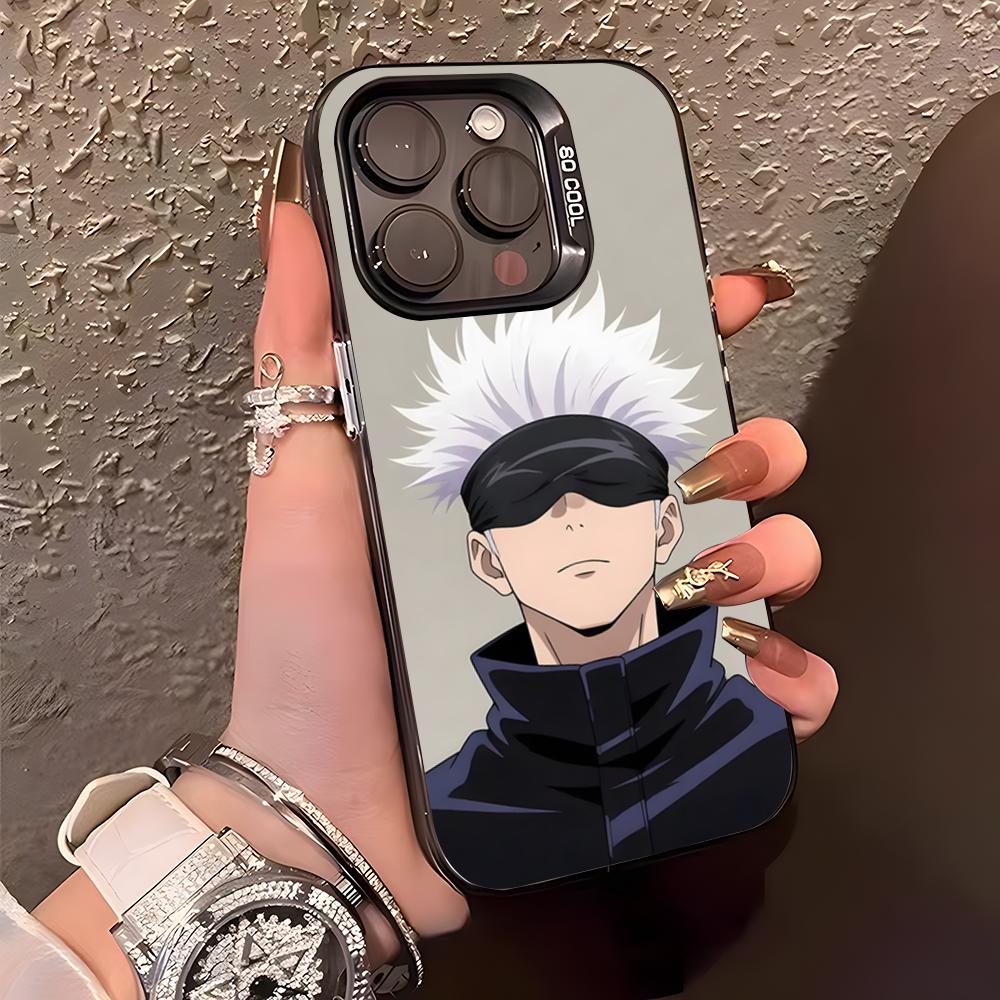 J-Jujutsu K-Kaisen G-Gojo Phone Case For IPhone17 Air 16 15 14 Plus 13 12 11 Pro XS Max Silver Black Bumper Case