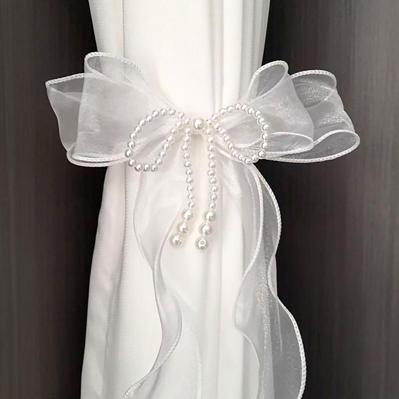 1 пара подхватов для штор Элегантные романтические ремни для штор на окна с бабочкой Аксессуары для подхватов для штор Романтичные белый