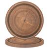 10pcs 7-inch/9-inch Retro Imitation Wood Grain Disposable Plate Paper Tray Birthday Party Holiday Party Decoration Household Ite