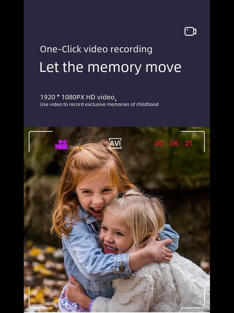 A3 Kids' Cartoon Digital Camera - Fun SLR Toy and Photo Recorder