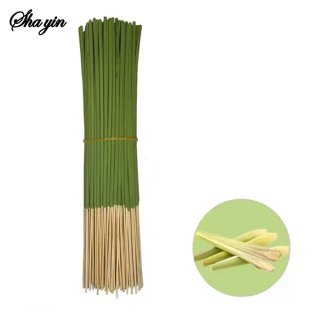 Verlängertes Zitronengrasöl Zitronengrasstab - 45 Minuten Brenndauer, Sommerduft nach künstlichem Holz für Zuhause, Camping, Innenhof