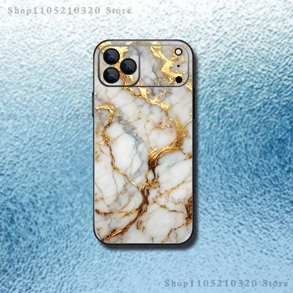 

Cool Texture Platinum Marble Phone Case For iPhone 17,16,15,14,13,12,Pro,Max,Plus,E,SE4,Air,Mini Black Soft Box iPhone17promax