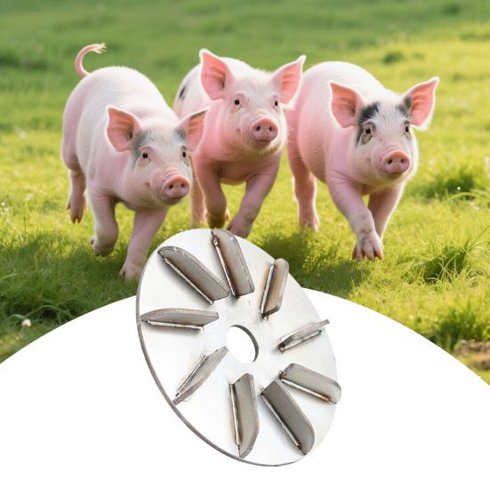 Farm Animal Hair Scrapers Stainless Steel Hair Remover Disc Pigs Cattle Sheep Horses Hair Removing Tool