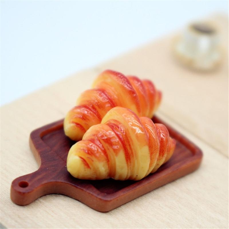 Mini Resin Bread Coffee Dollhouses Scene Accessories For Role Play Decoration And Gift Giving