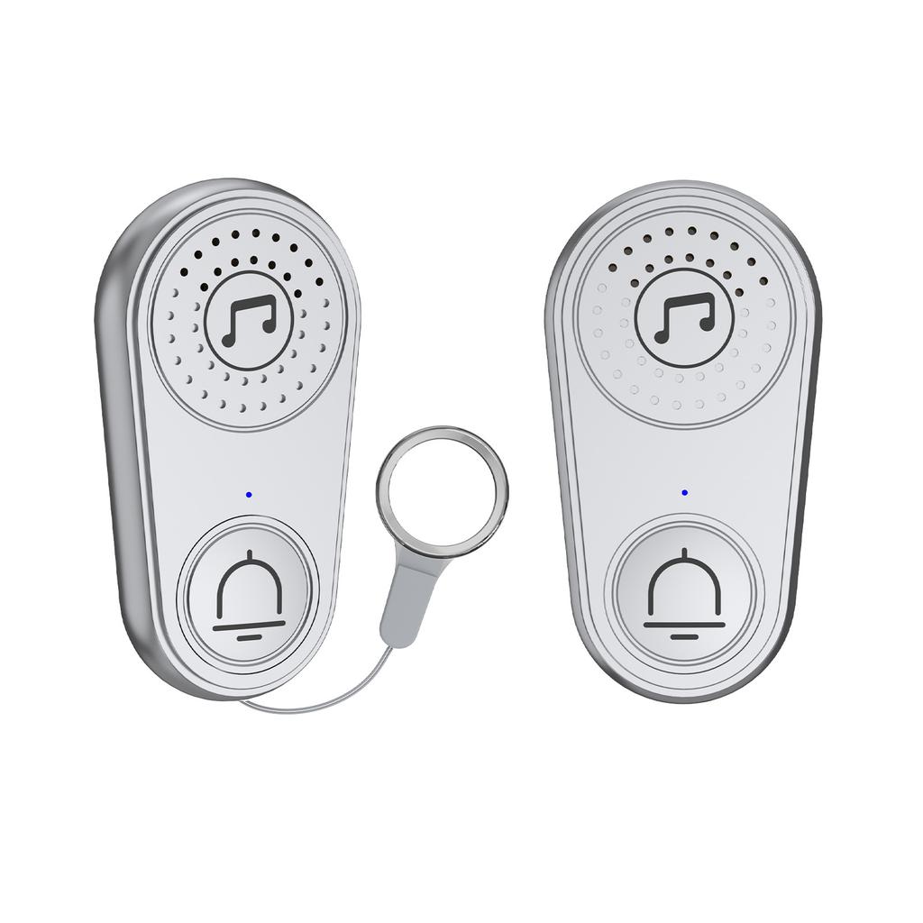 2 Channel Call Machine Caregiver Pager Call Button Elderly Wireless Call Button Adjustable Volume Multiple Music