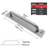 Adhesive Surface-Mounted Handles for Doors, Windows, and Sliding Cabinets - No Drilling Required