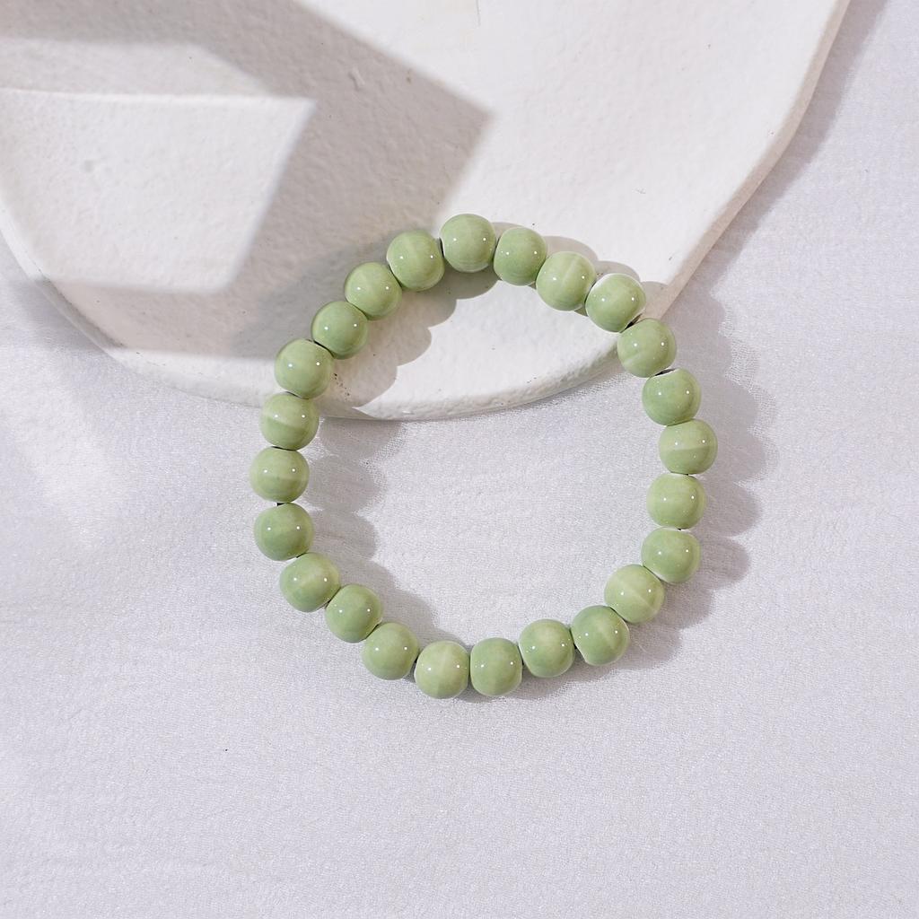 Ceramic new fashion flower glaze bead bracelet multi-color leisure ethnic style student