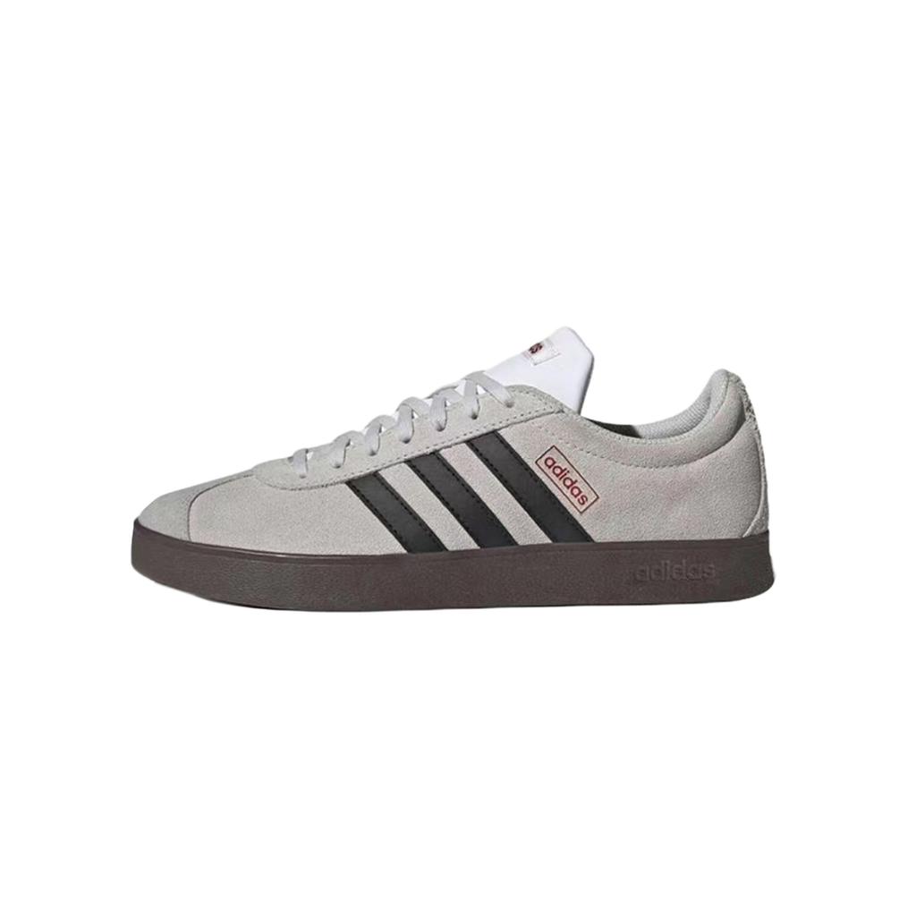 Adidas VL COURT 2.0 Slip Resistant Abrasion Resistant Low top Skateboard Shoes Unisex Yellow Brown HQ1802(Team17-)