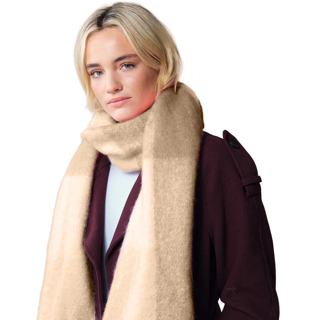Beechfield Unisex Adult Checked Fluffy Winter Scarf