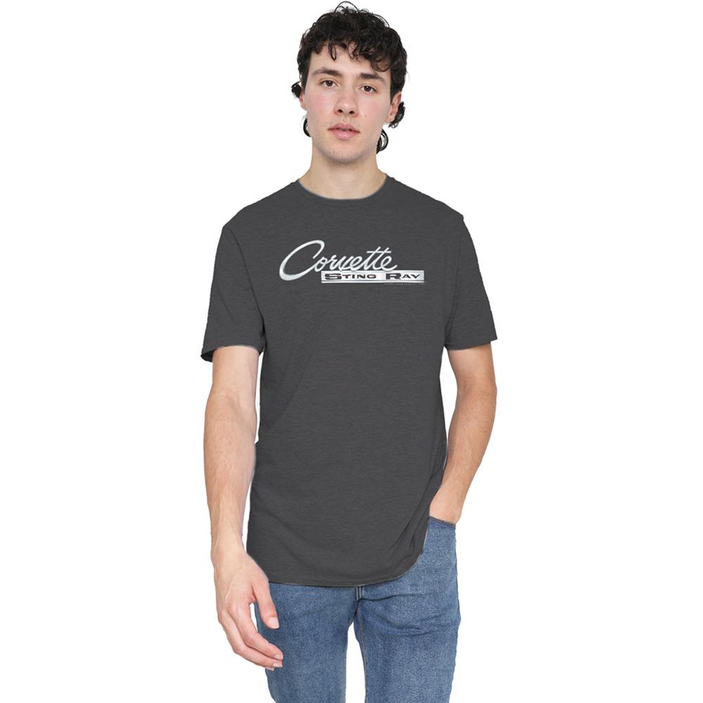 Chevrolet Unisex Adult Chrome Stingray Logo Heather T-Shirt