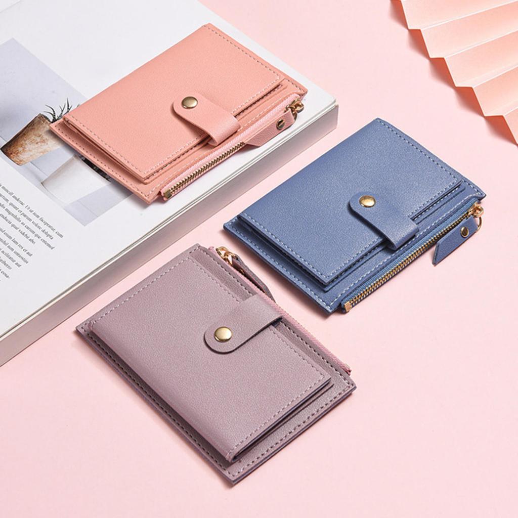 Cute Fashion PU Leather Mini Coin Purse Women Solid Color Credit Card Holder Bags Small Wallet Money Bag Purse Card Holder High Fast Delivery