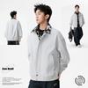 Mens Casual Windproof Long Sleeve Loose Fit Jacket