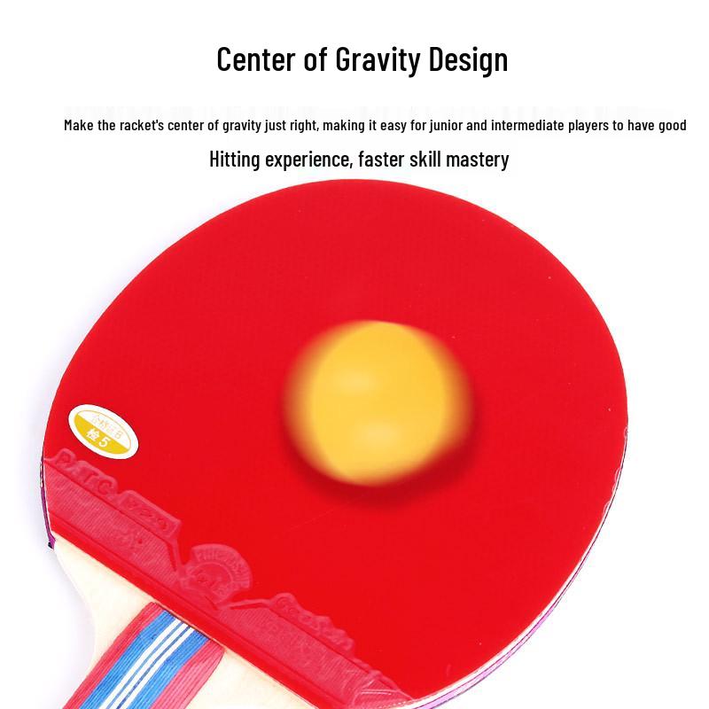 Friendship 729 Table Tennis Racket Set: 3-Star and 4-Star Professional Grade, Includes Two Rackets for Children and Students.
