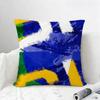 Pattern Brazil Style Cushion Cover Natural Linen Pillowcase Set AllinOne Decor for Sofa Bedroom  Chair