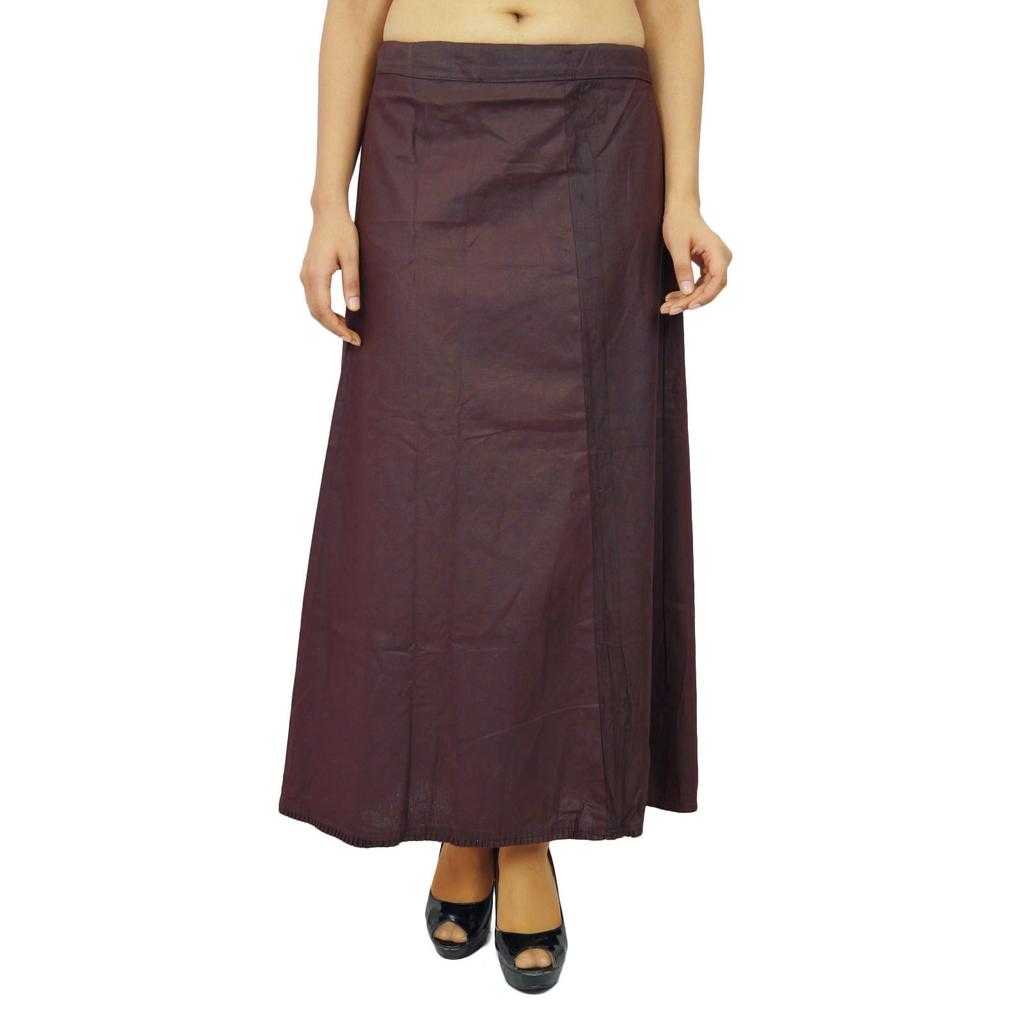 Inskirt Lining For Sari Ethnic Indian Ready-made Solid Cotton Petticoat